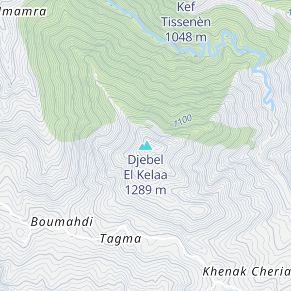 Map of Djebel El Kelaa