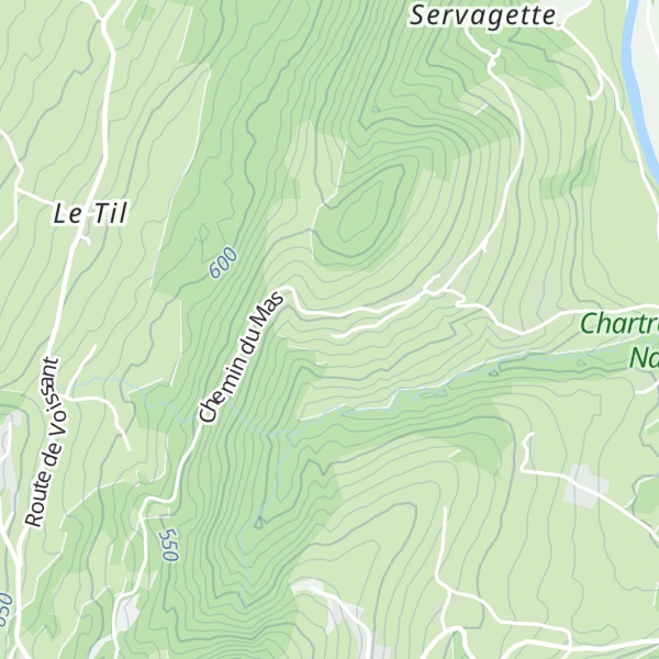 Map of Gîte La Bergerie du Mas
