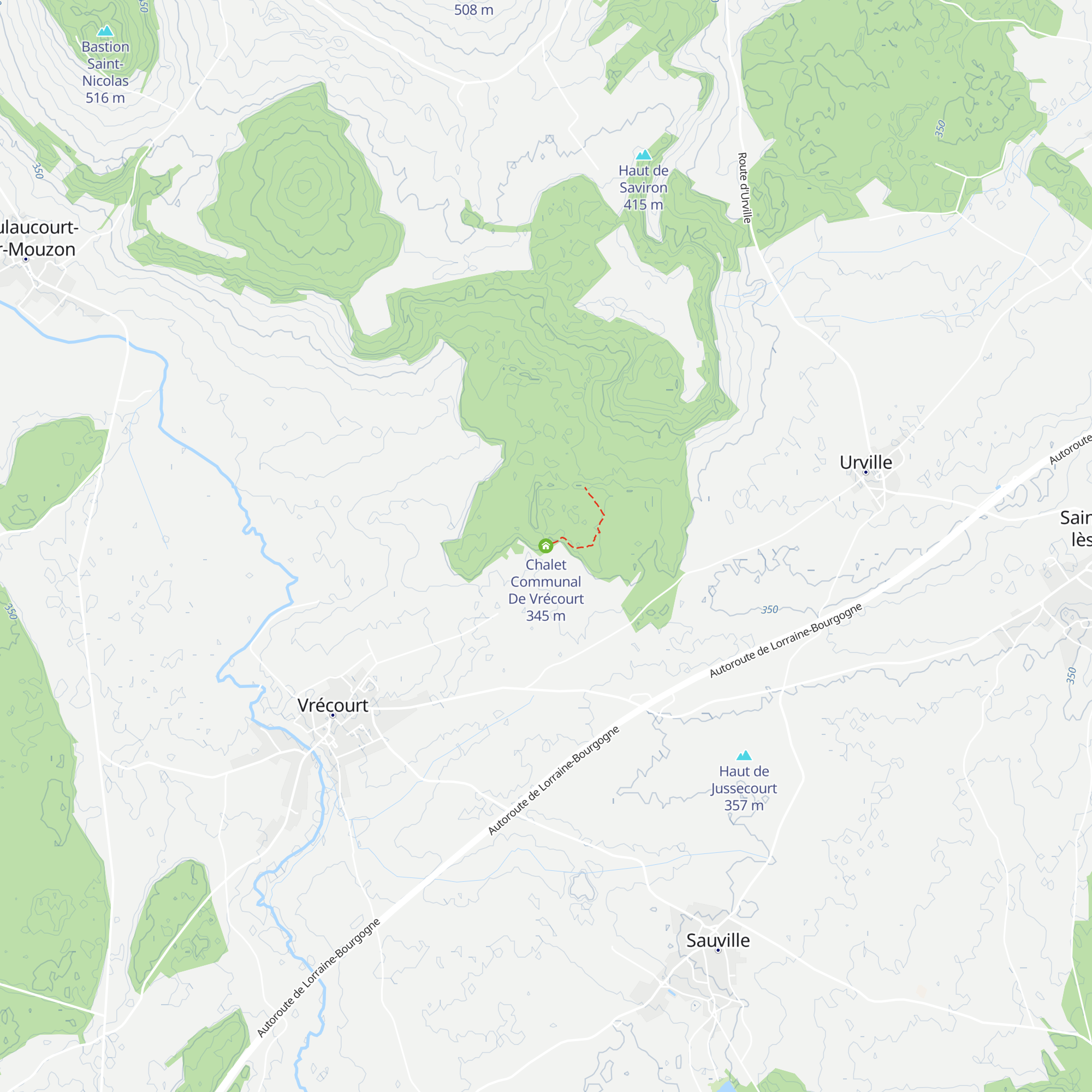 Chalet Communal De Vrécourt map