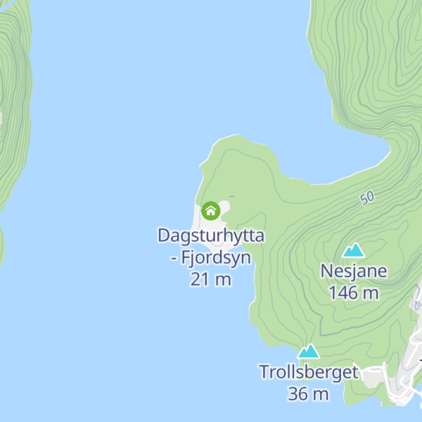 Map of Dagsturhytta  - Fjordsyn