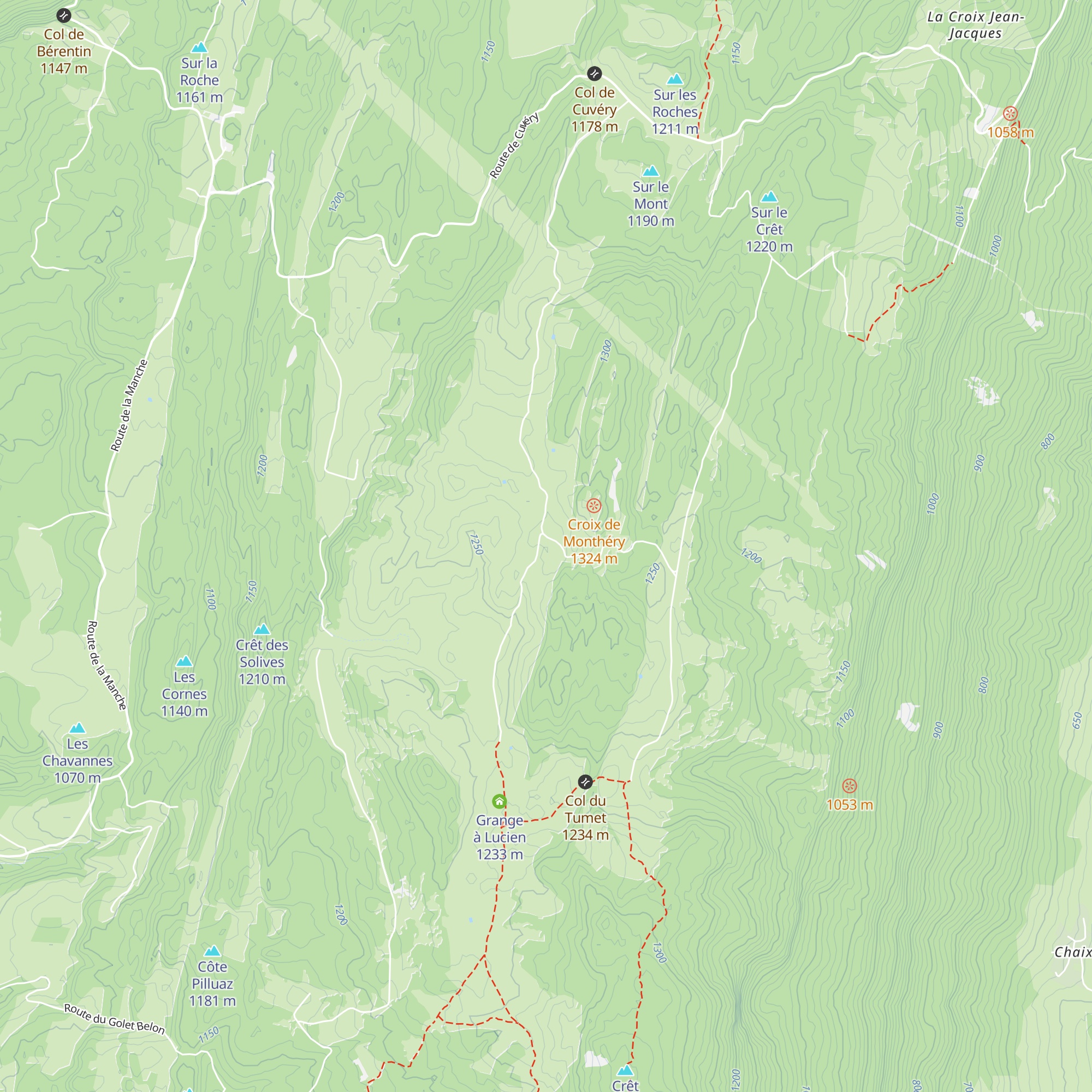 La Ferme de Retord map