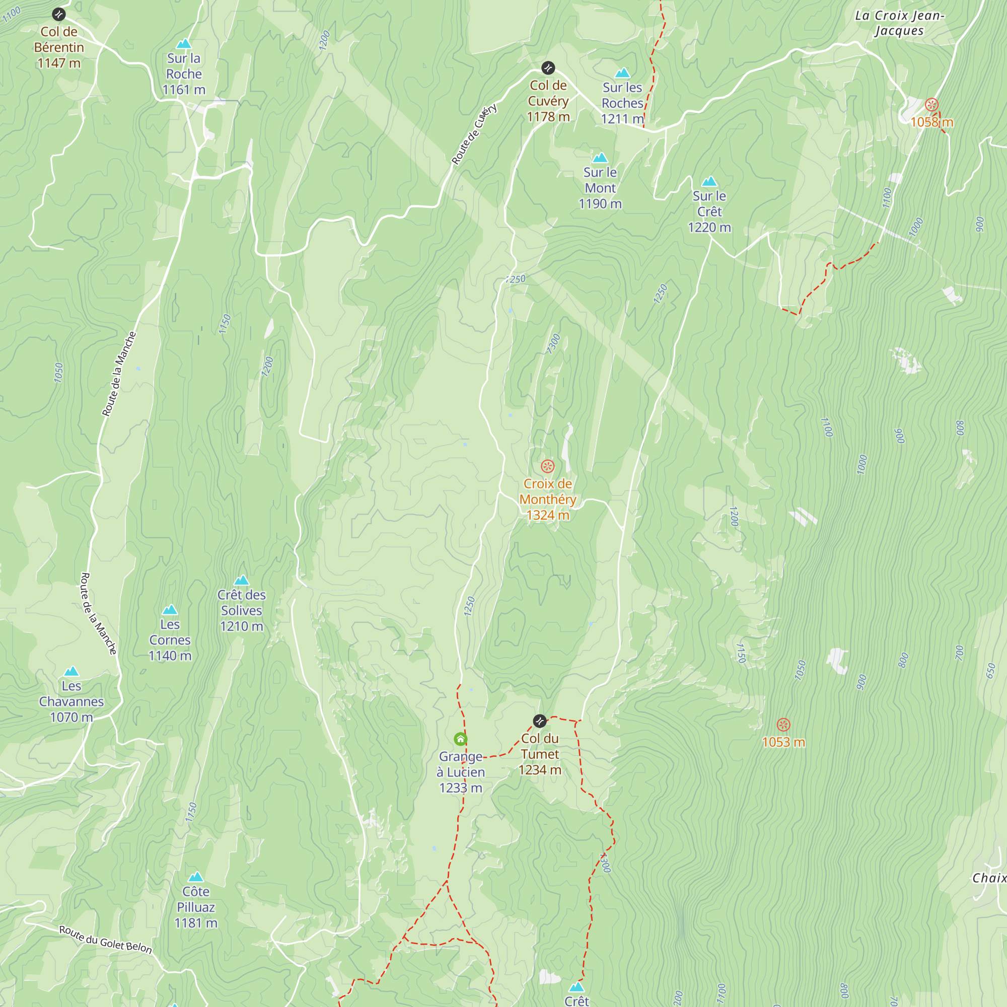 La Ferme de Retord map