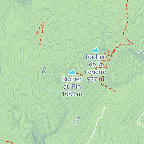 Map of Rocher du Pin