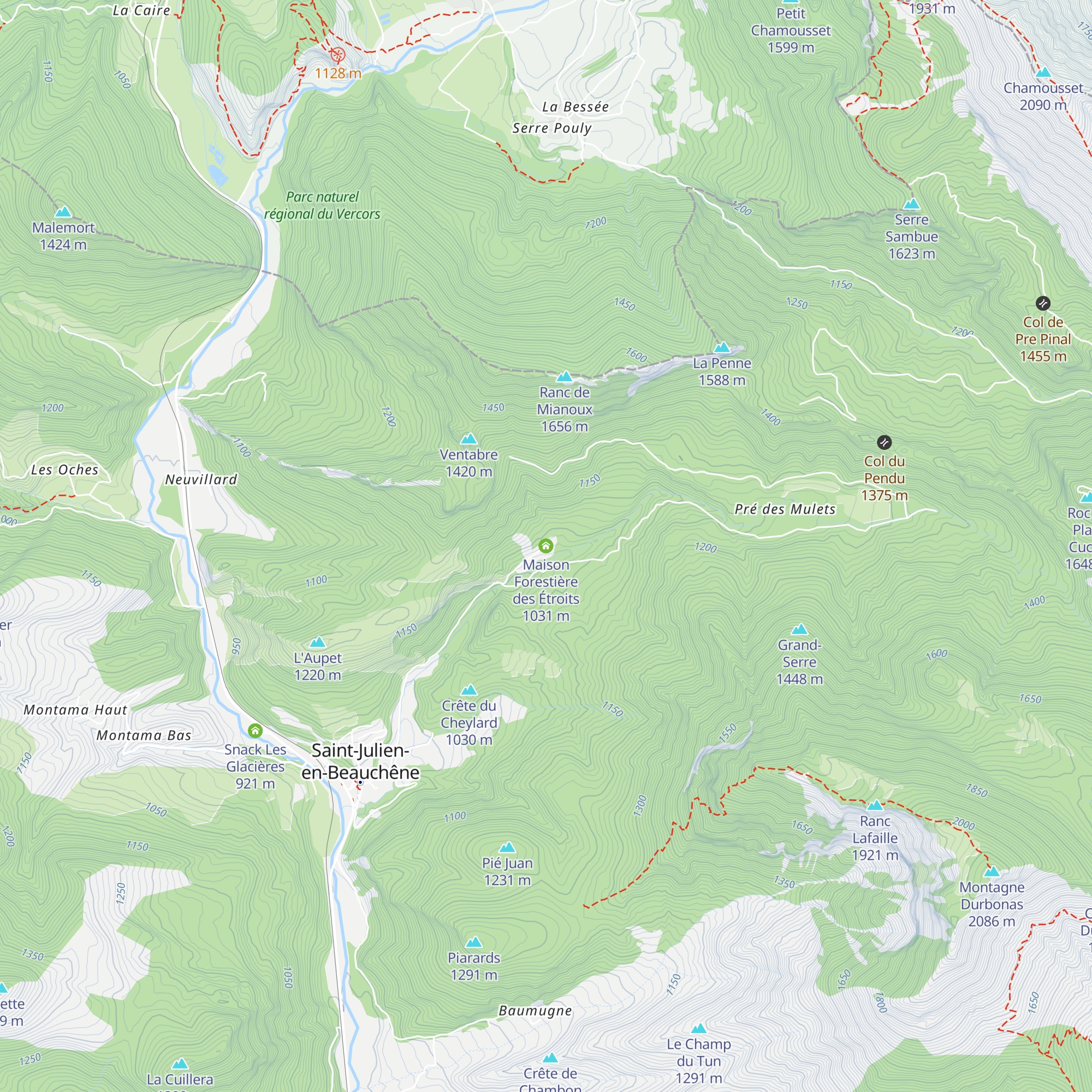 Maison Forestière des Étroits map