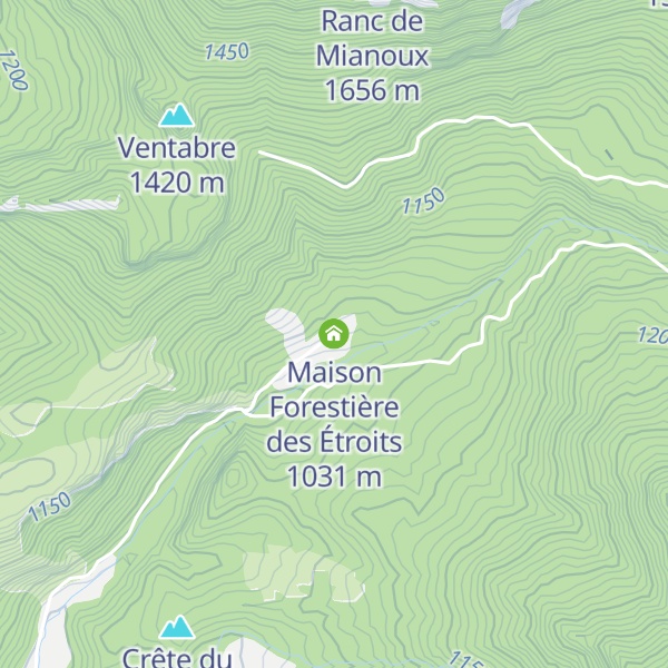 Map of Maison Forestière des Étroits