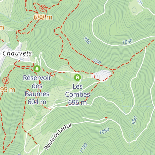Map of Les Combes