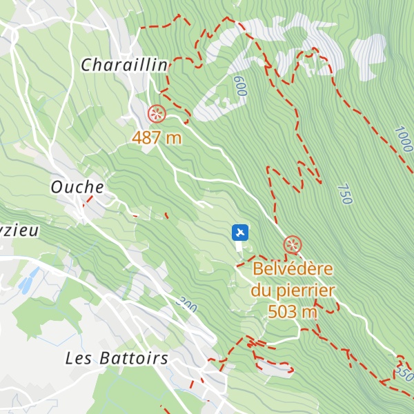 Map of Gîtes de la Lavanche