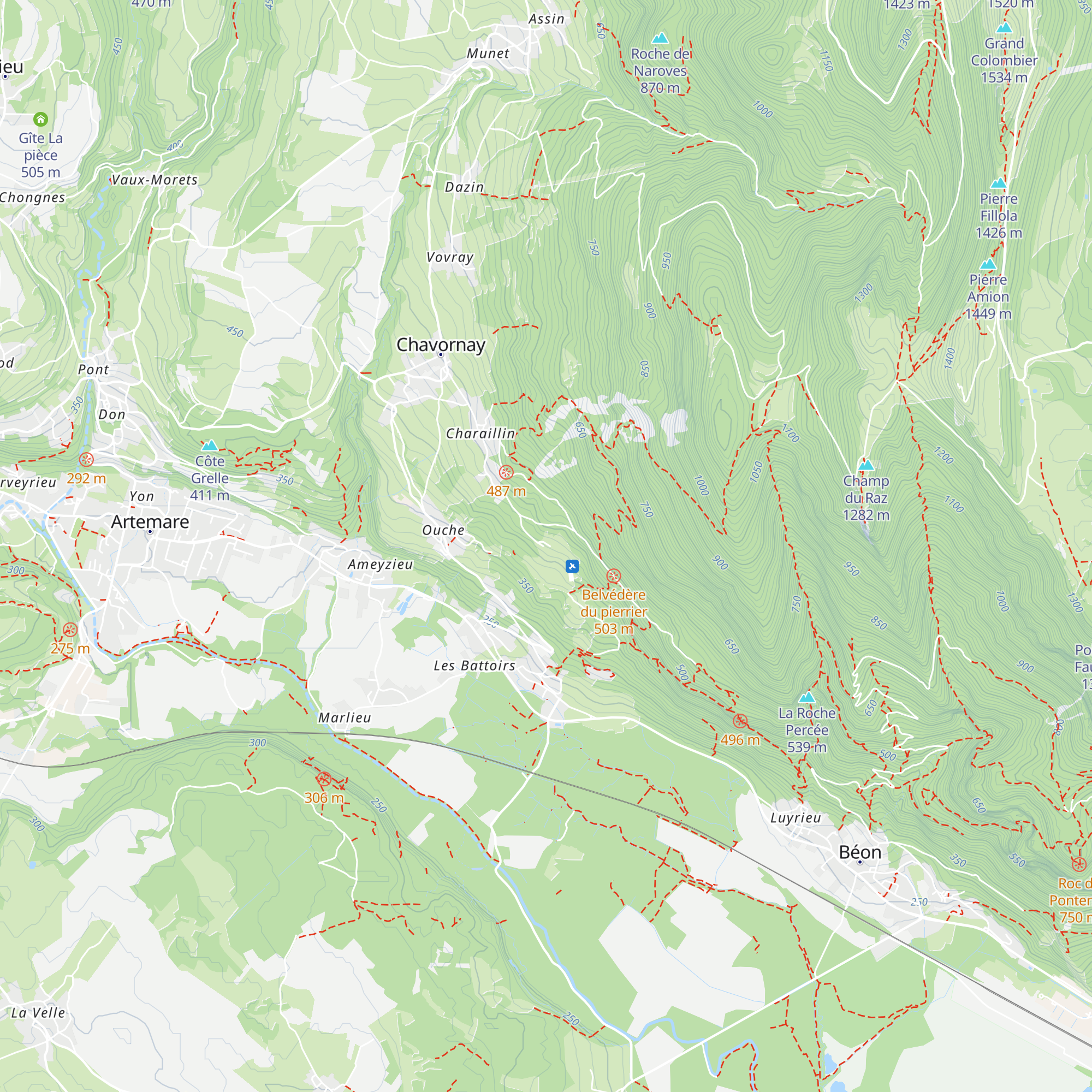 Gîtes de la Lavanche map