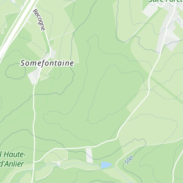 Map of Recogne-Bastogne