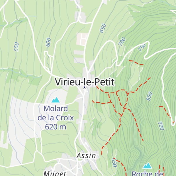 Map of Gîte "en Valromey"