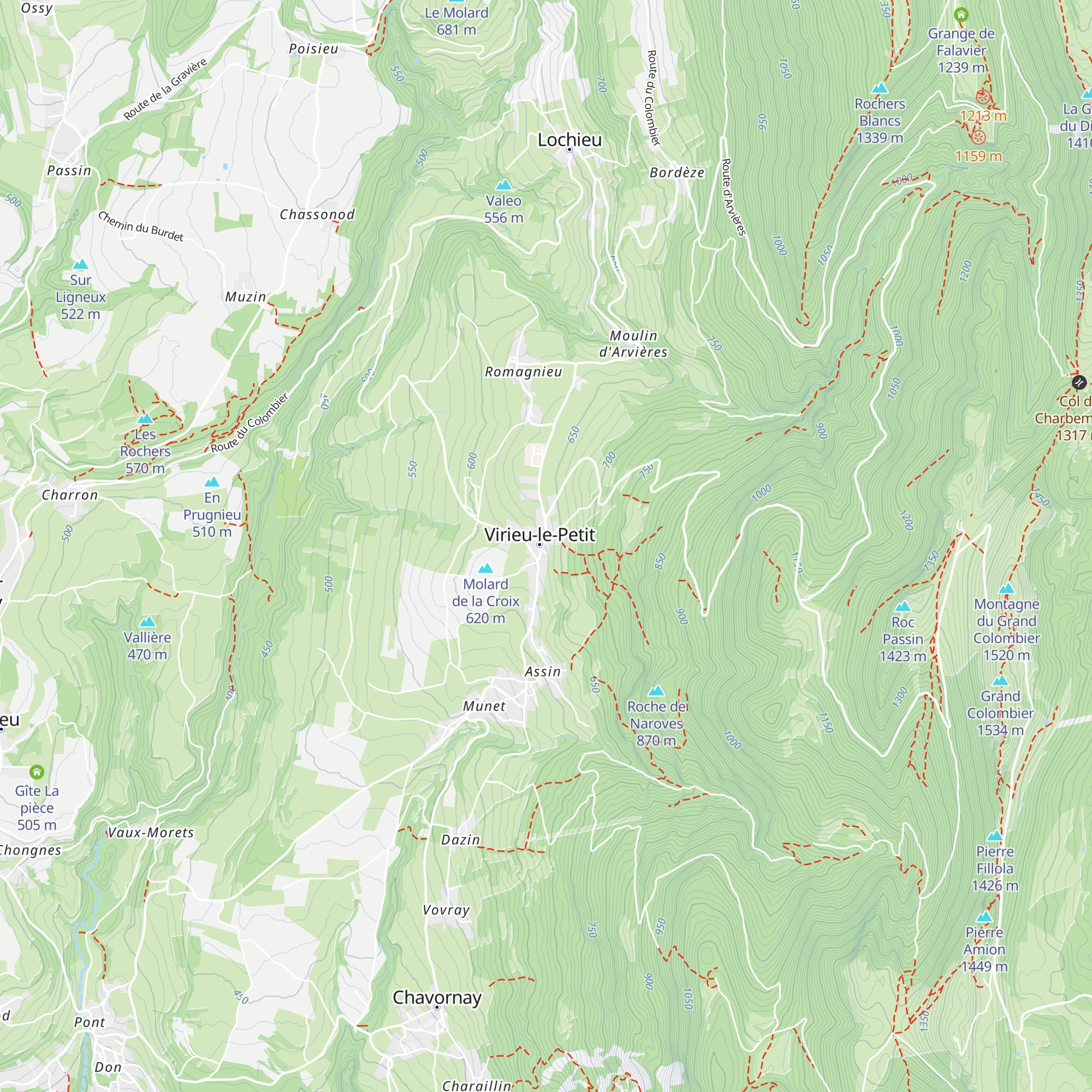 Gîte "en Valromey" map