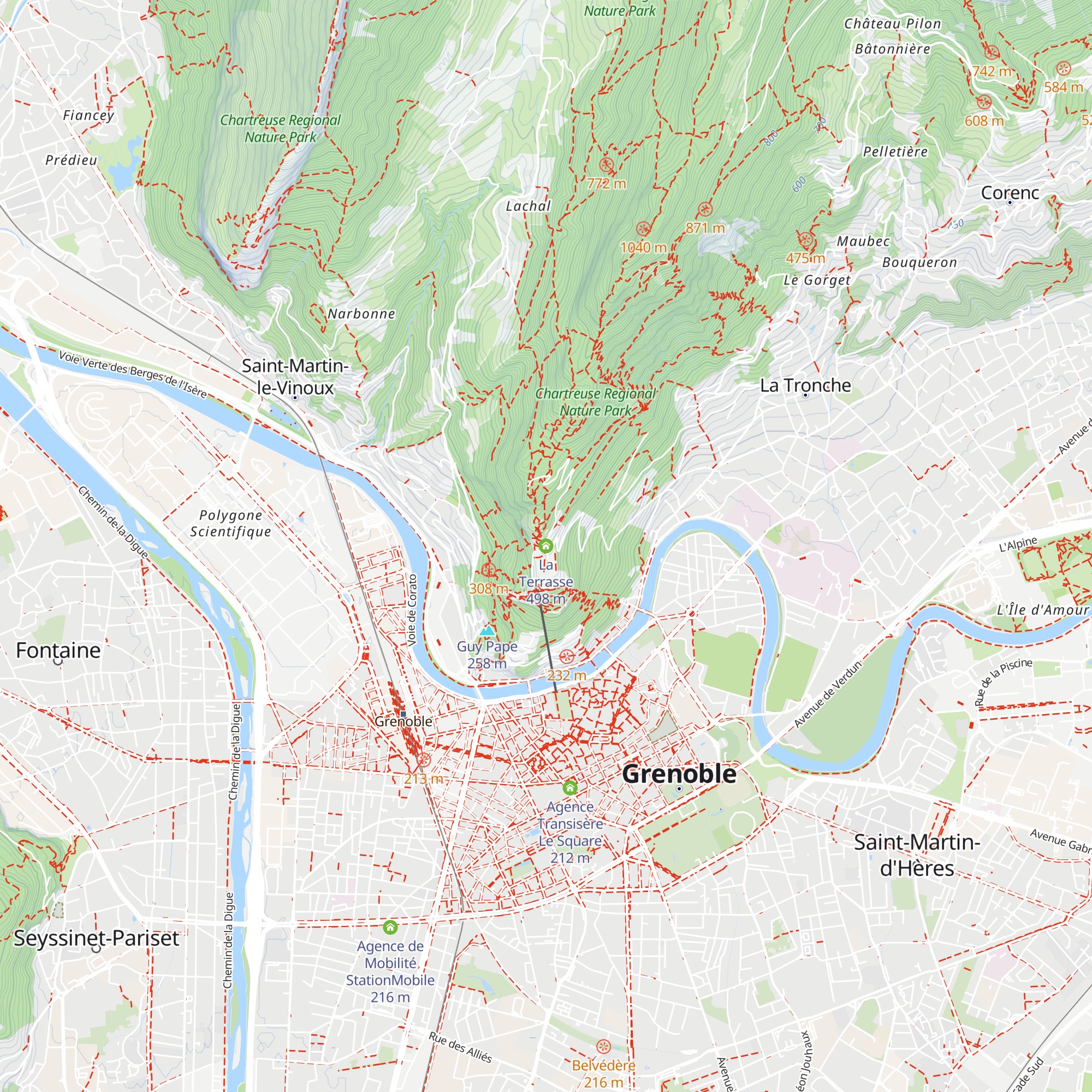 La Terrasse map