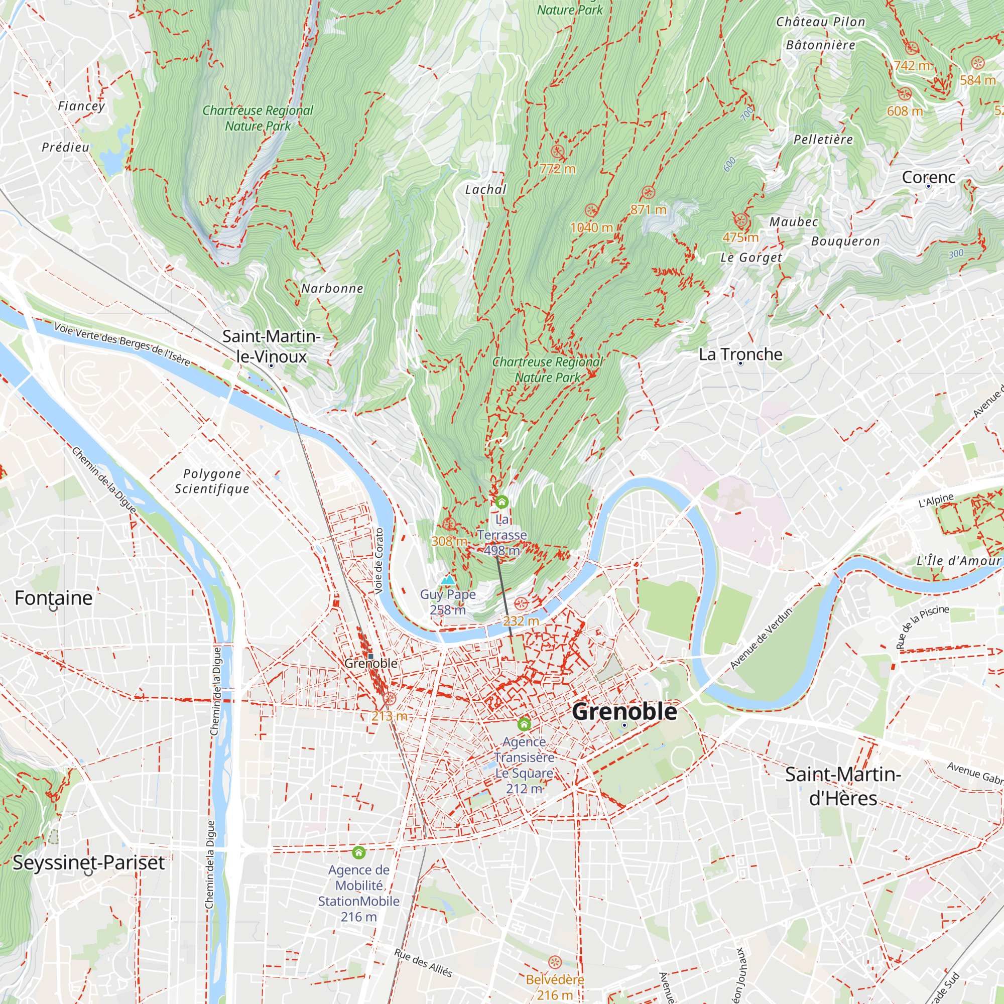 La Terrasse map