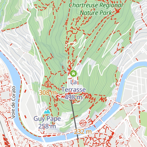 Map of La Terrasse