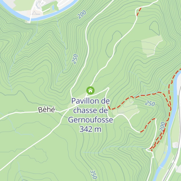 Map of Pavillon de chasse de Gernoufosse