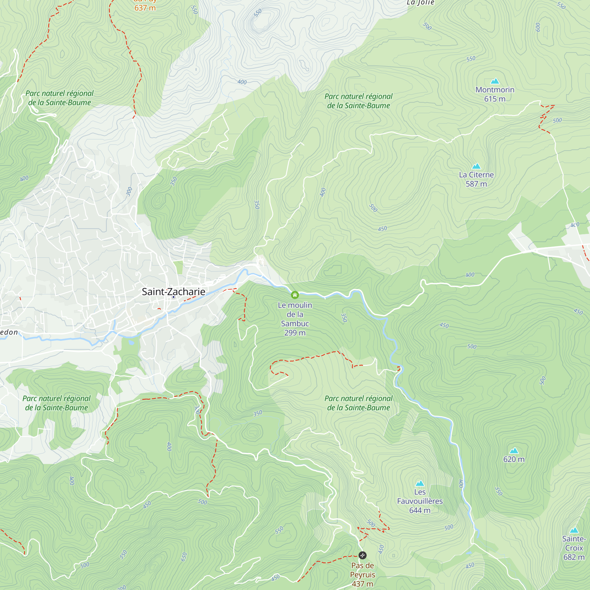 Le moulin de la Sambuc map
