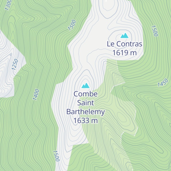 Map of Combe Saint Barthelemy