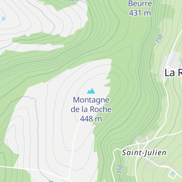 Map of Montagne de la Roche