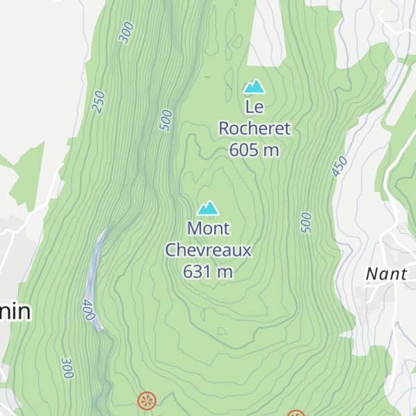 Map of Mont Chevreaux
