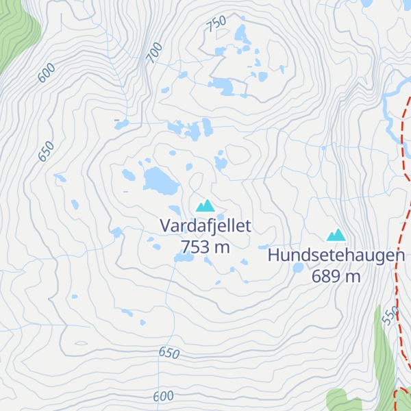 Map of Vardafjellet