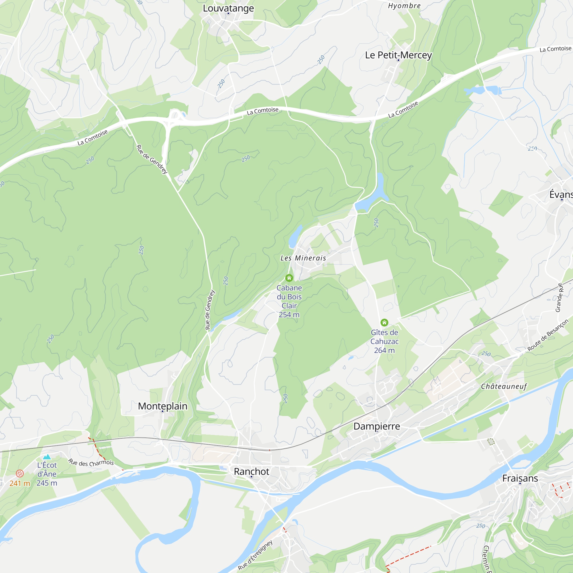 Cabane du Bois Clair map