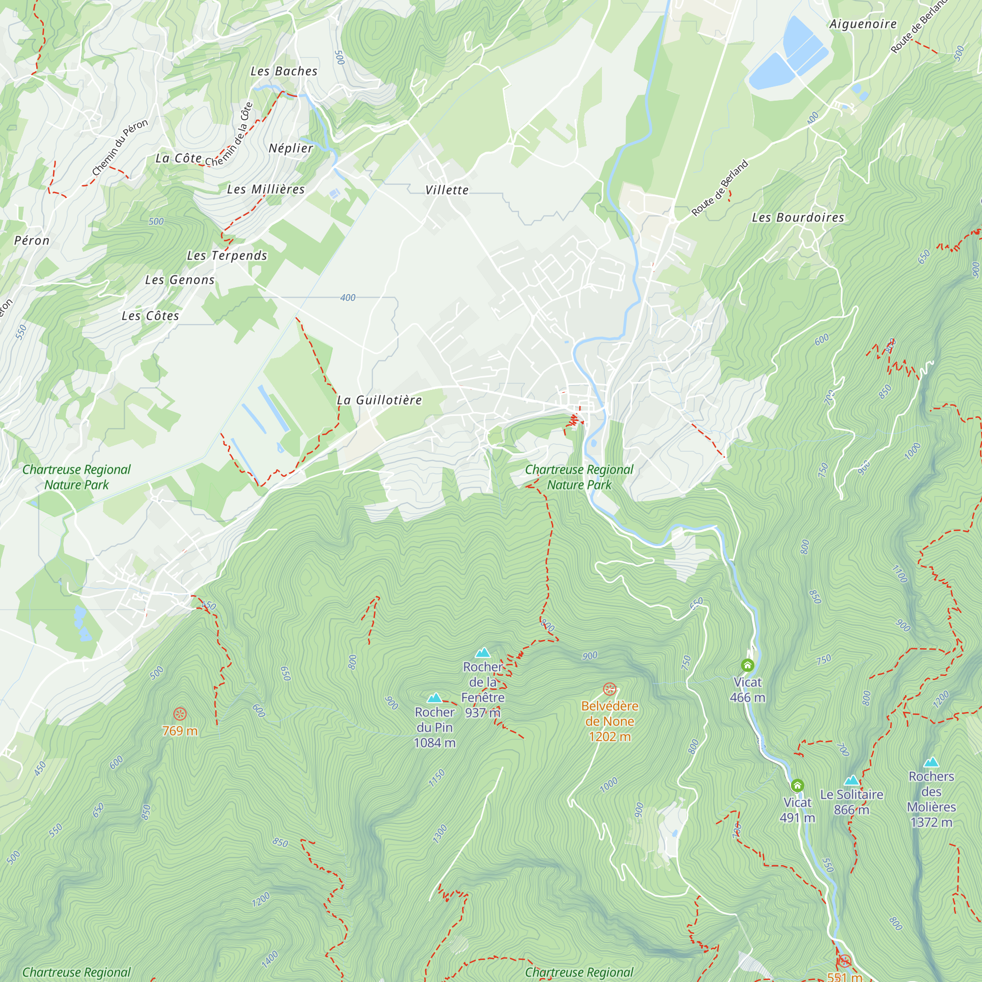Ferme de l'Echaillon map