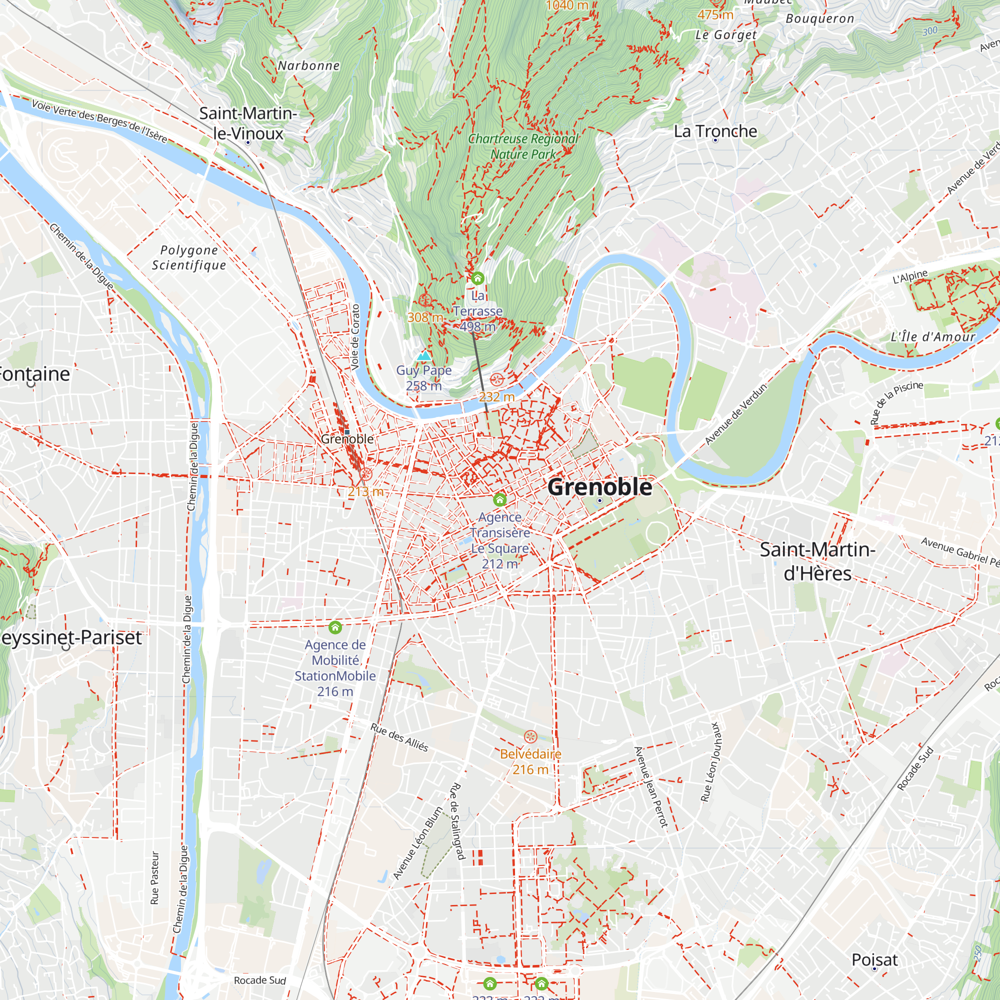 Agence Transisère Le Square map