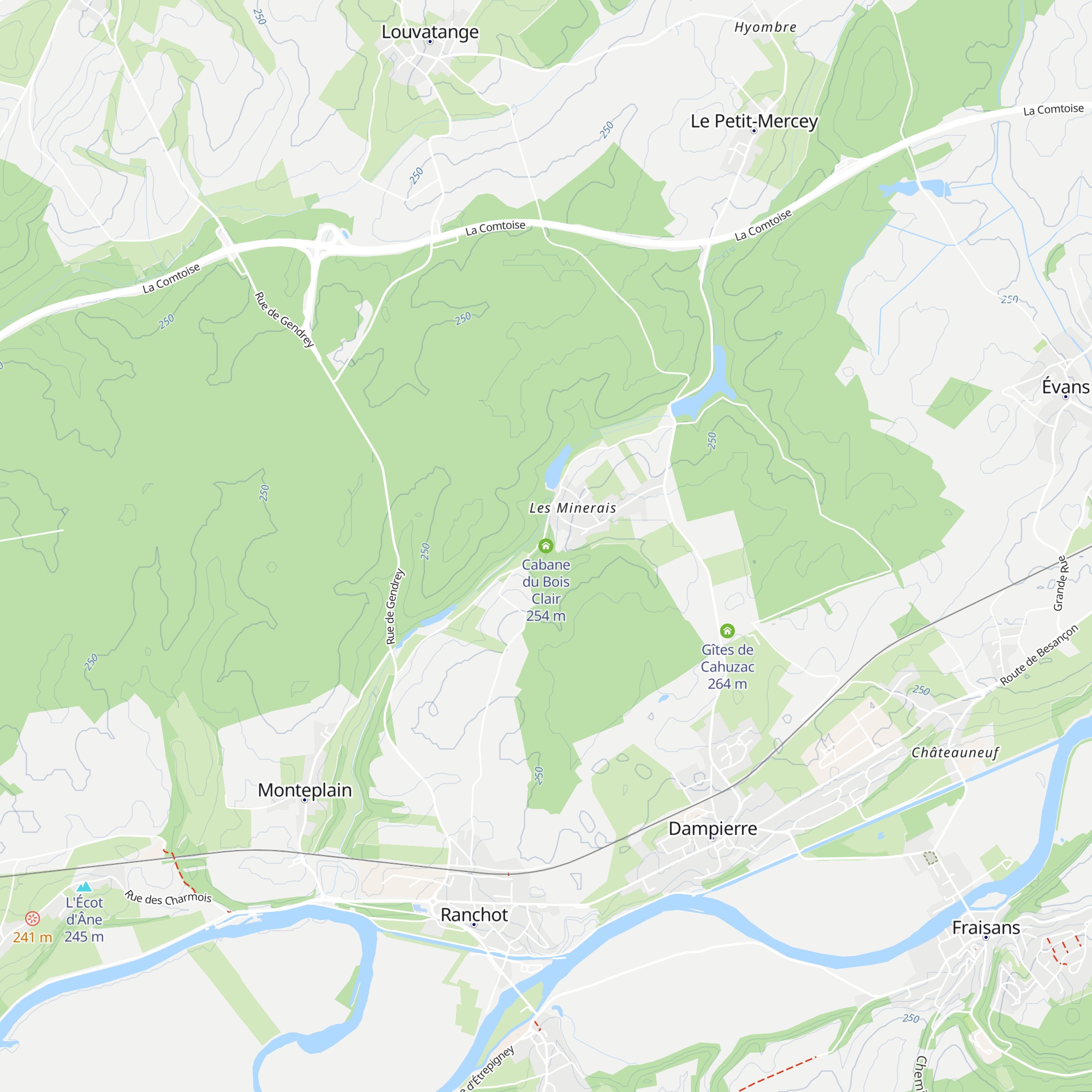 Cabane du Bois Clair map
