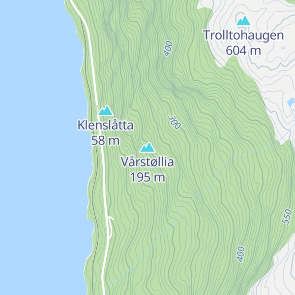 Map of Vårstøllia