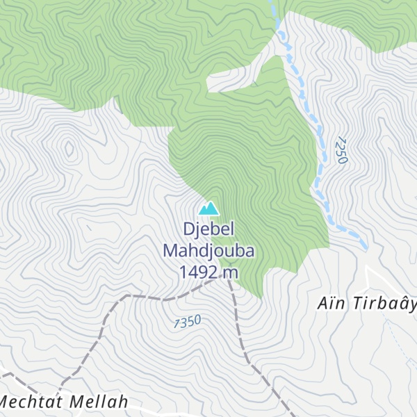 Map of Djebel Mahdjouba
