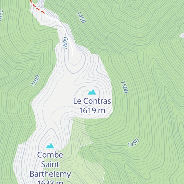 Map of Le Contras