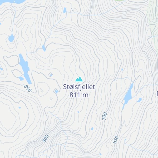 Map of Stølsfjellet