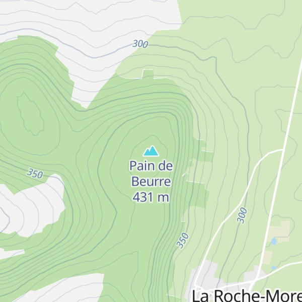 Map of Pain de Beurre