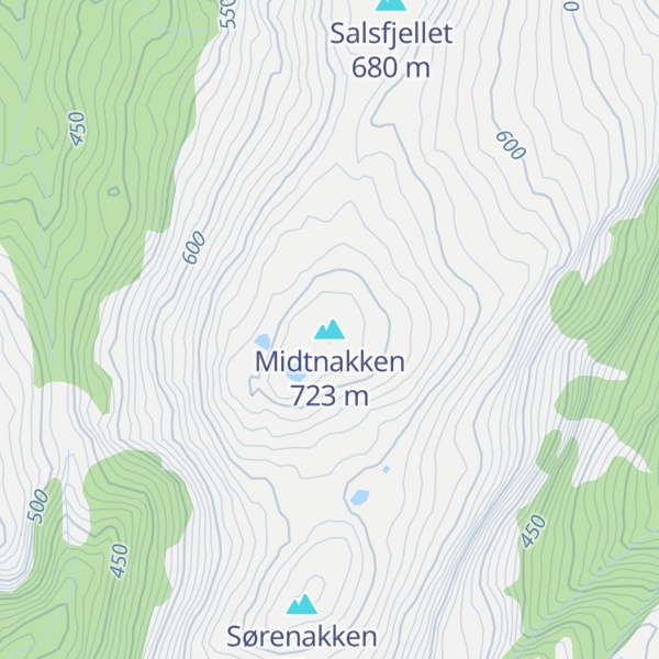 Map of Midtnakken