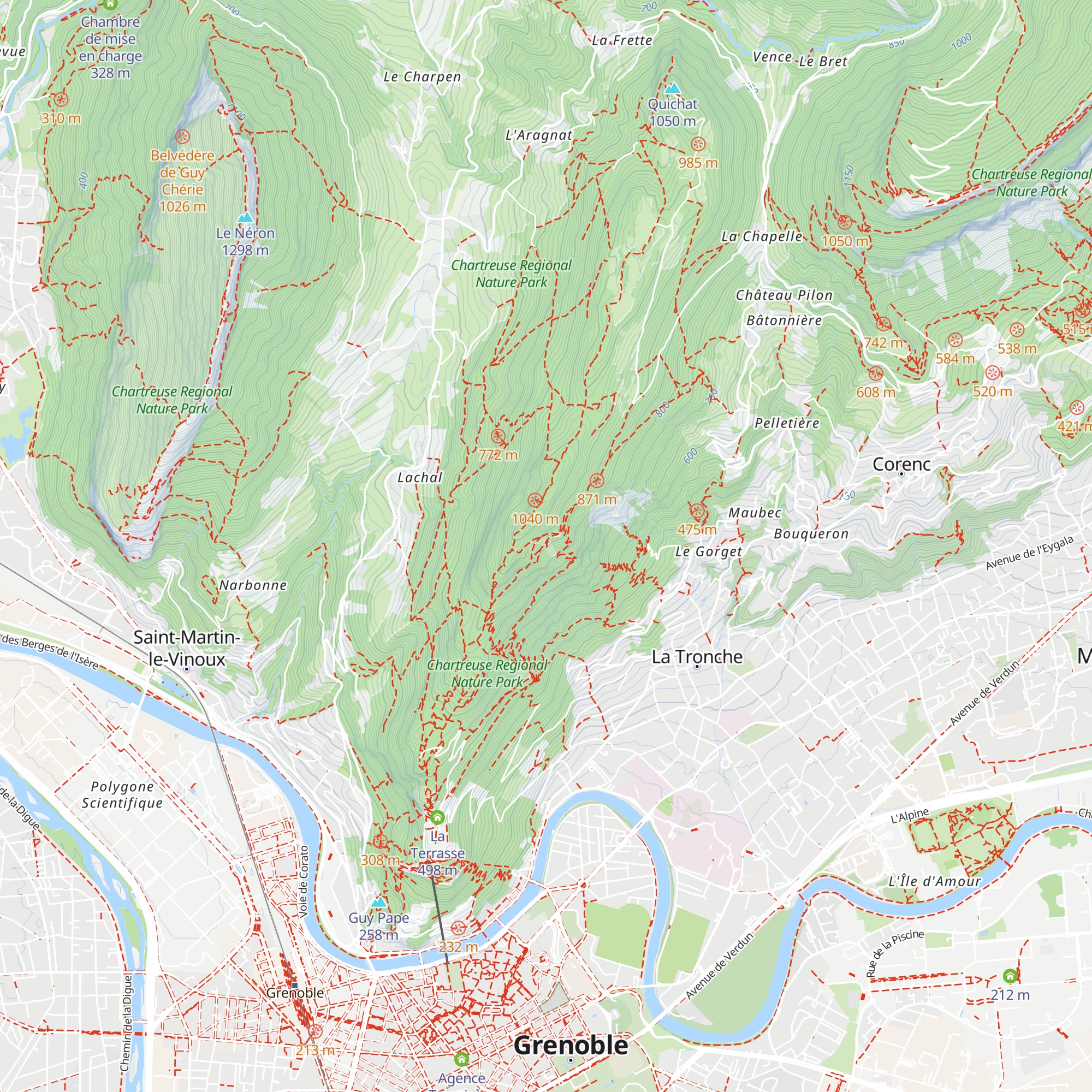 Relais de Roche Bise map