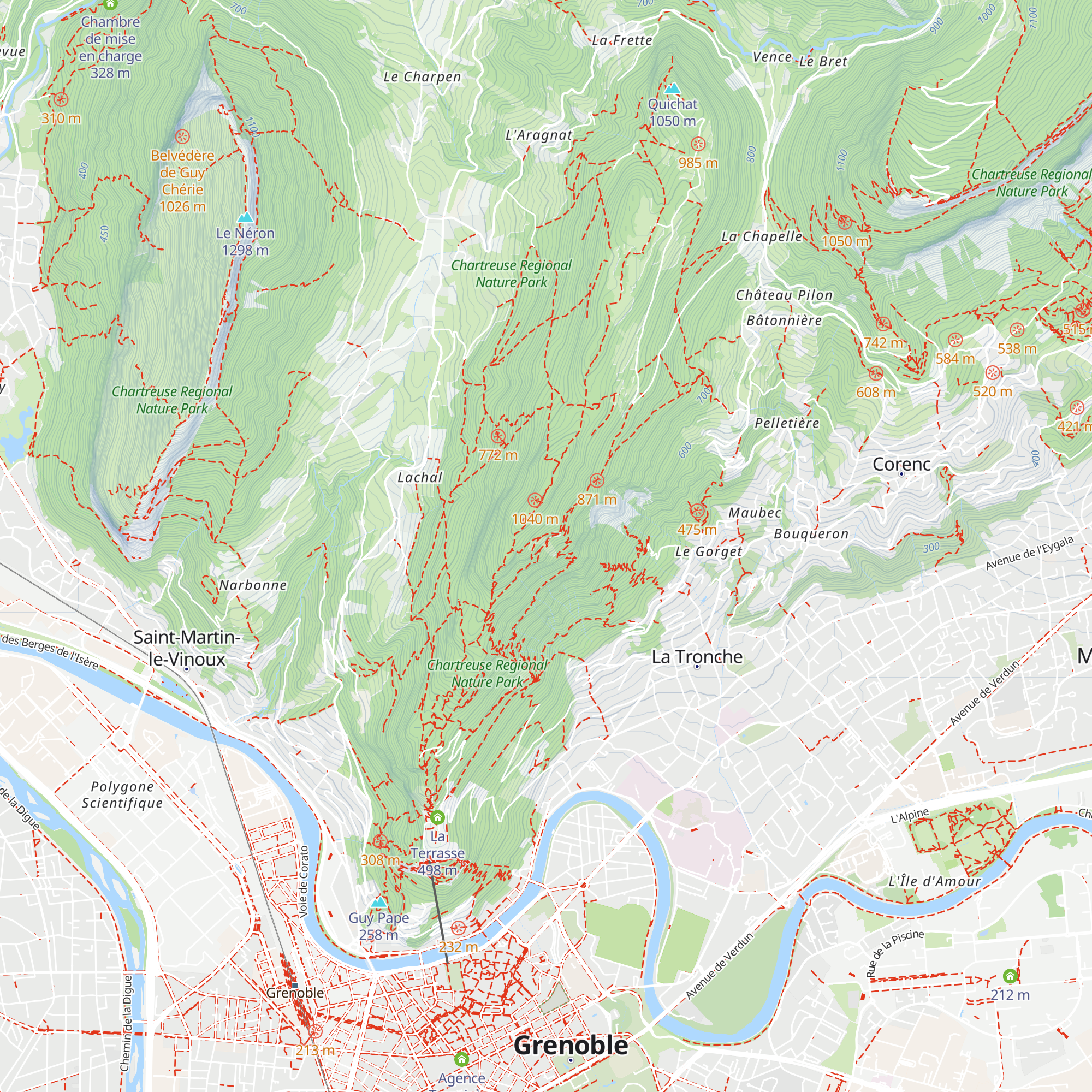 Relais de Roche Bise map
