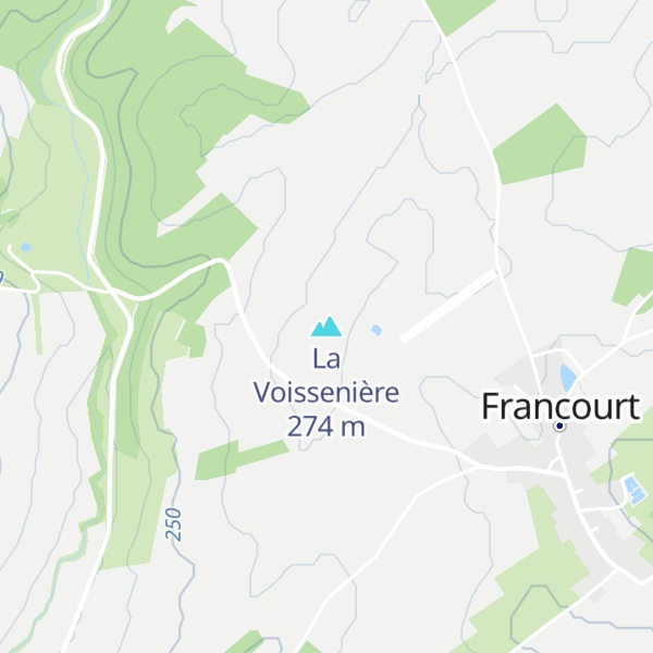 Map of La Voissenière