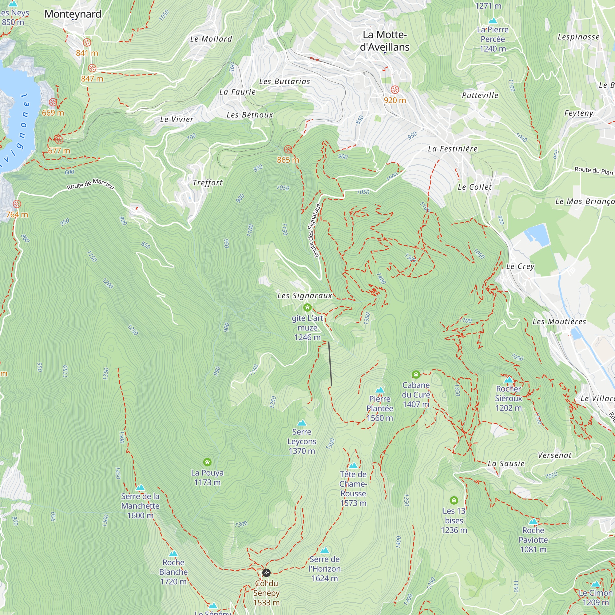 gite L'art muze map