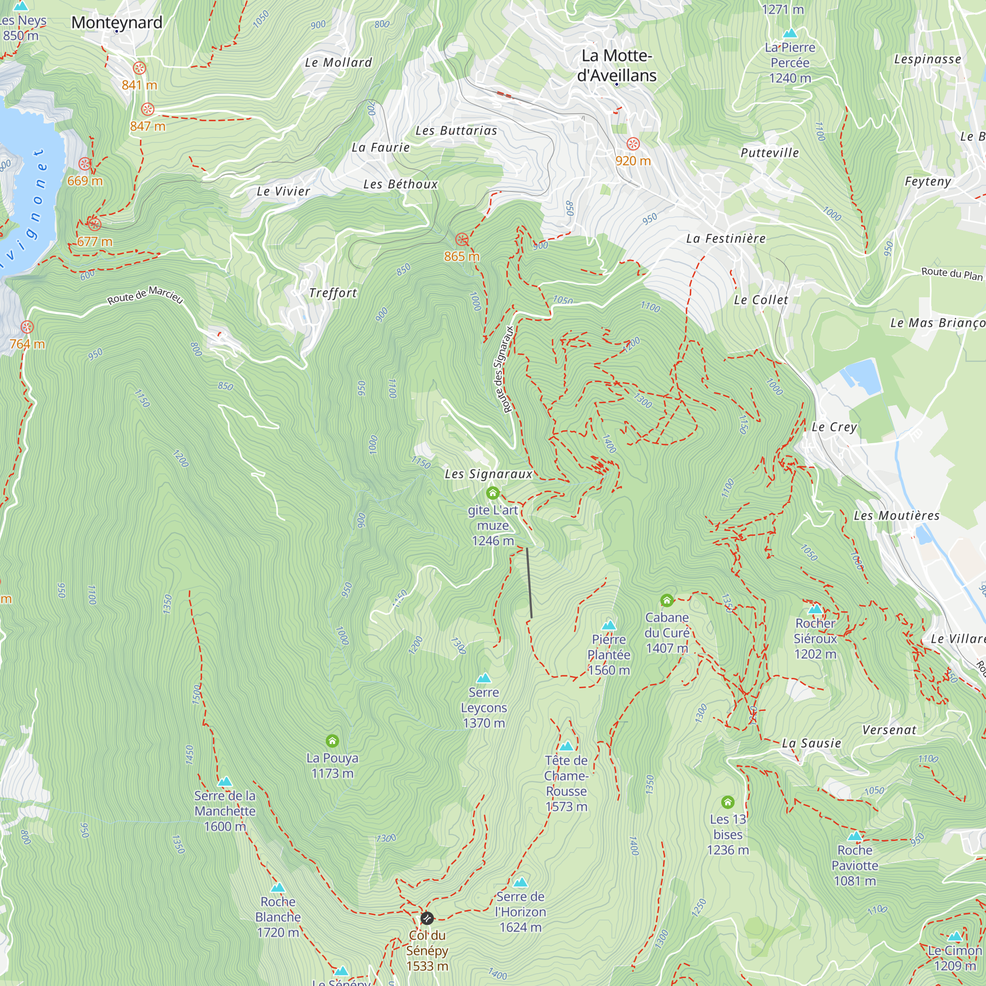 gite L'art muze map