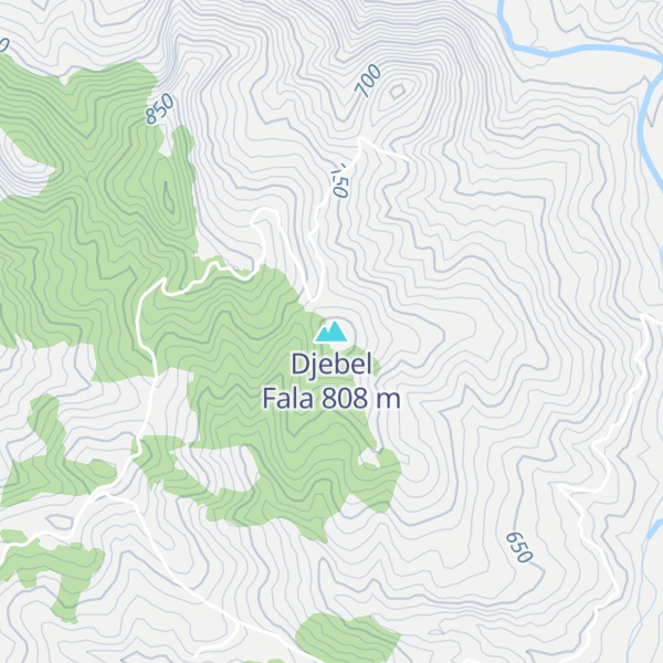 Map of Djebel Fala
