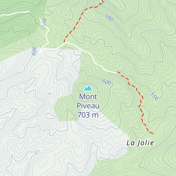 Map of Mont Piveau