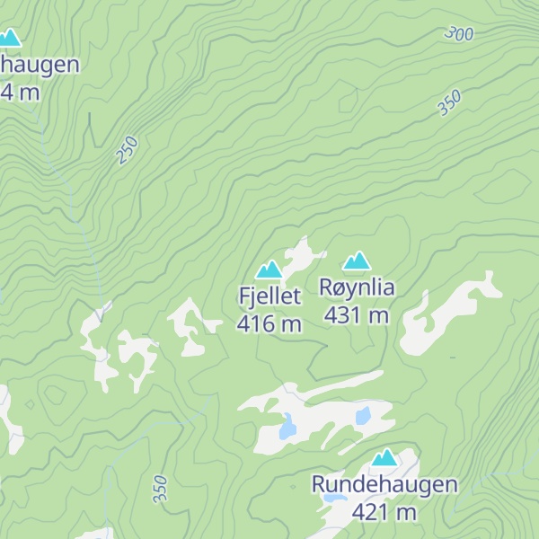 Map of Fjellet