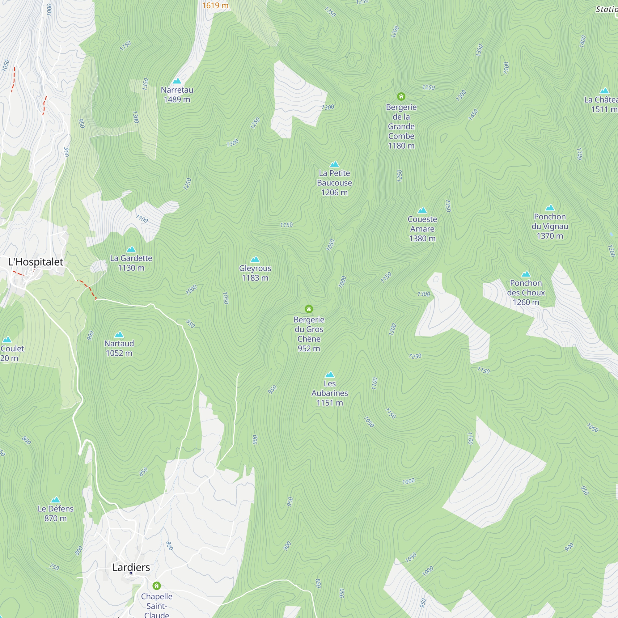 Bergerie du Gros Chëne map