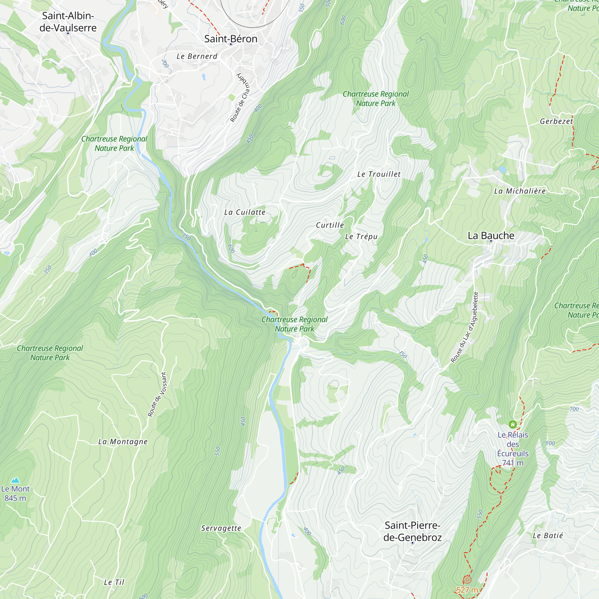 Gite de Champrond map