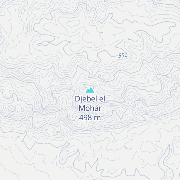 Map of Djebel el Mohar