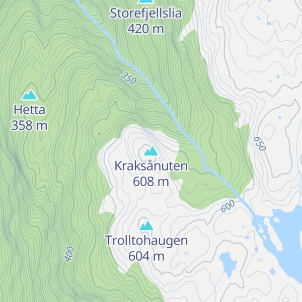 Map of Kraksånuten