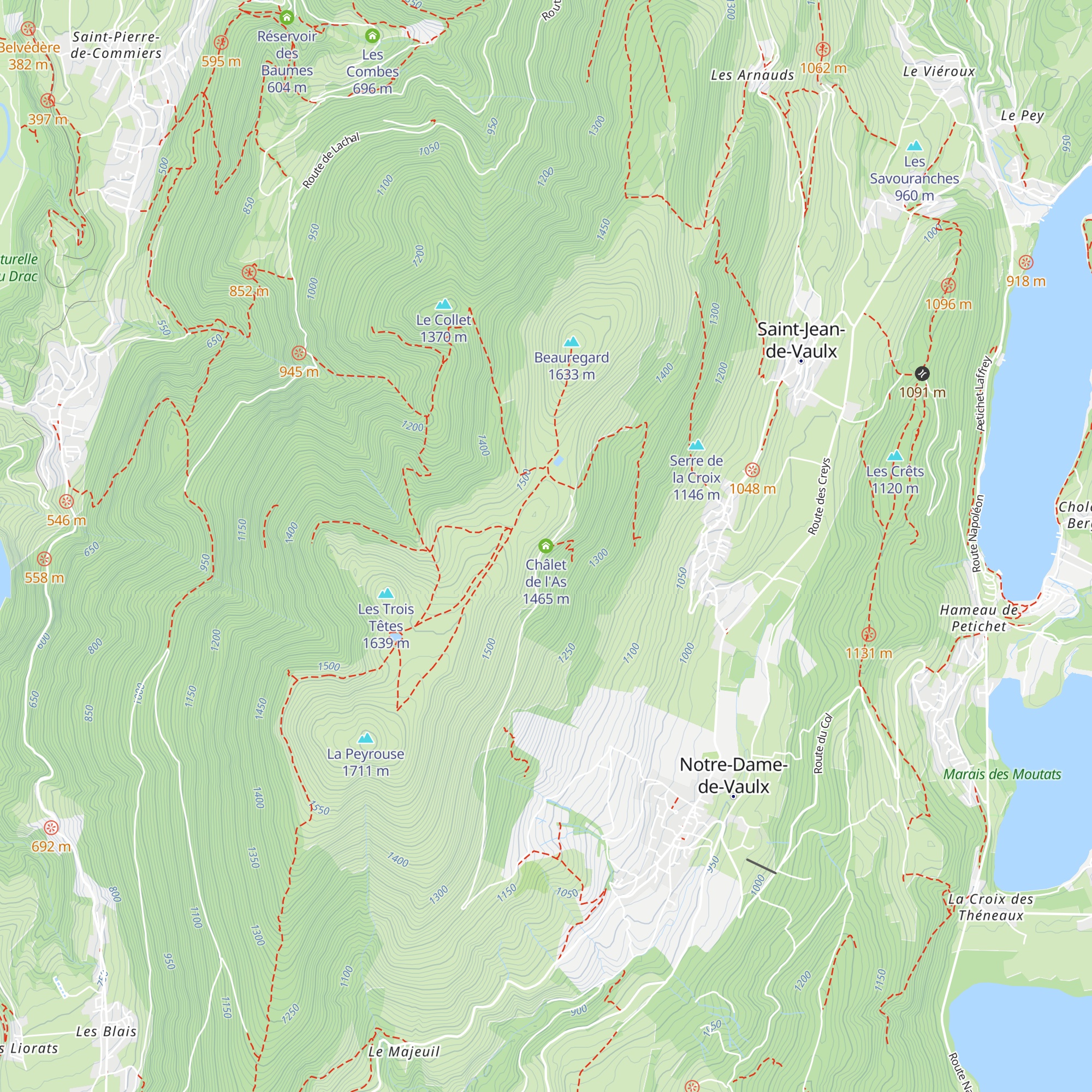 Châlet de l'As map