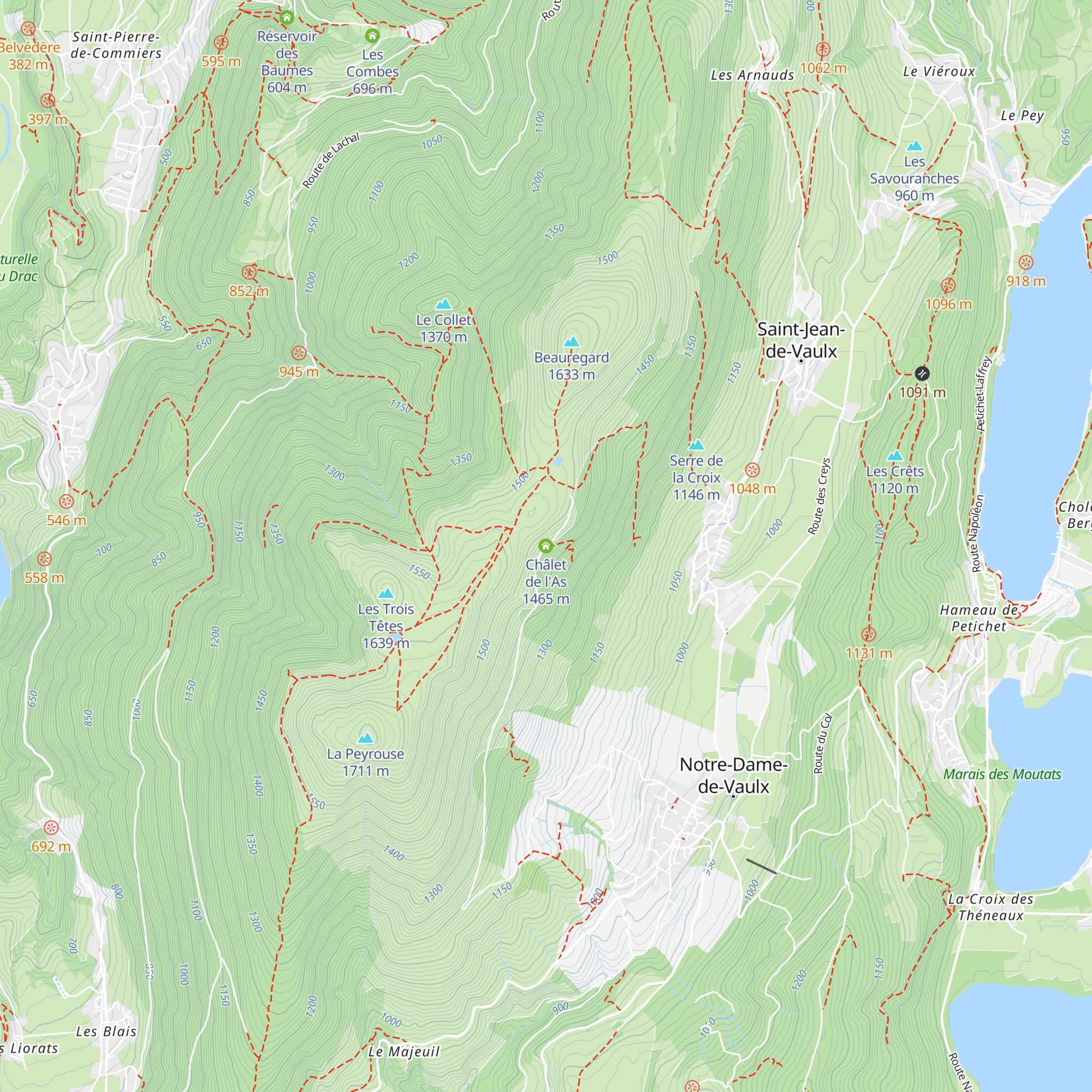 Châlet de l'As map