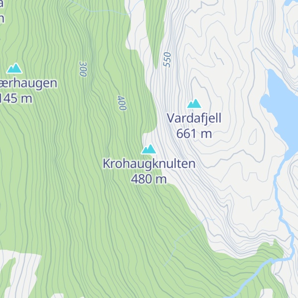 Map of Krohaugknulten