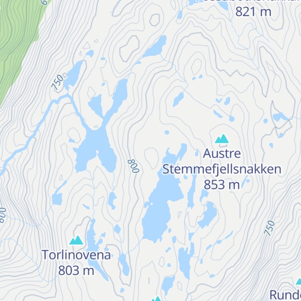Map of Stemmefjellet